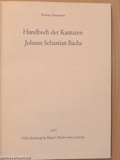 Handbuch der Kantaten Johann Sebastian Bachs