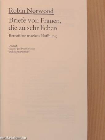 Briefe von Frauen, die zu sehr lieben