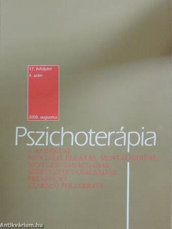 Pszichoterápia 2008. augusztus