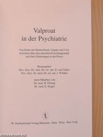 Valproat in der Psychiatrie