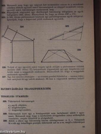 Geometriai feladatok gyűjteménye I.