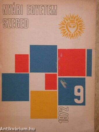 Nyári Egyetem Szeged 1972/9