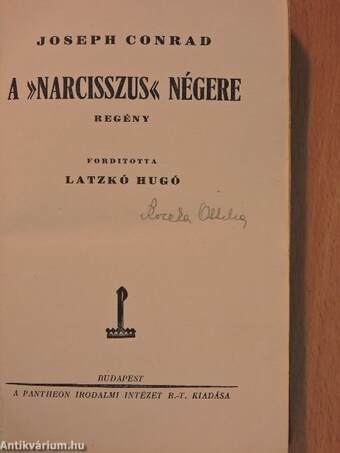 A »Narcisszus« négere