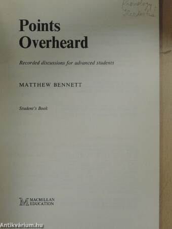 Points Overheard - Student's book