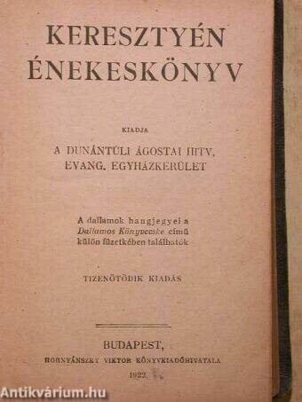 Keresztyén énekeskönyv