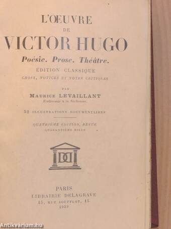 L'oeuvre de Victor Hugo