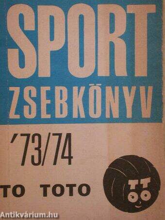 Sport-totó zsebkönyv '73/74