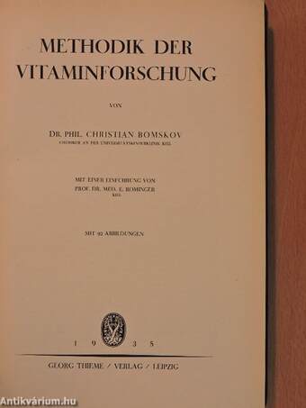 Methodik der Vitaminforschung