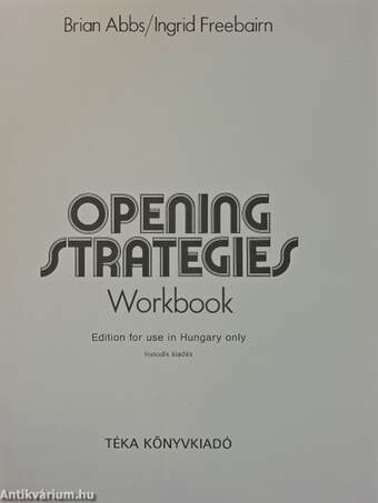 Opening Strategies - Workbook