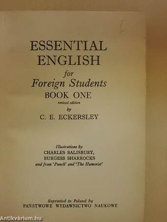 Essential English for Foreign Students I-IV.