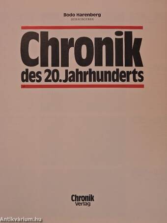 Chronik des 20. Jahrhunderts