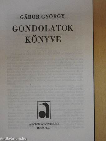 Gondolatok könyve