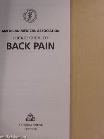 Pocket Guide to Back Pain