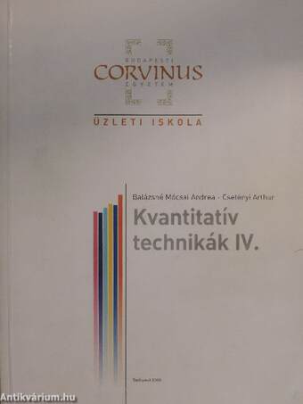 Kvantitatív technikák IV.