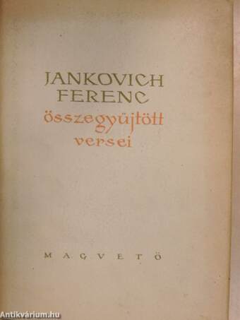 Jankovich Ferenc összegyűjtött versei