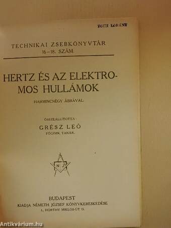 Hertz és az elektromos hullámok