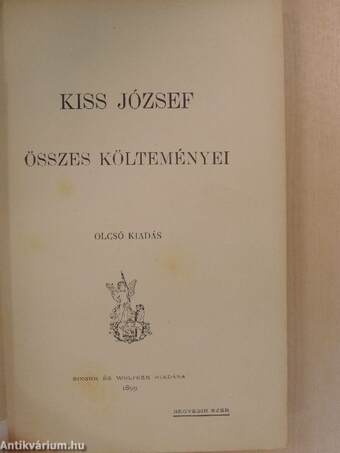 Kiss József összes költeményei