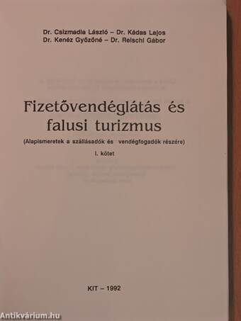 Fizetővendéglátás és falusi turizmus I-II.