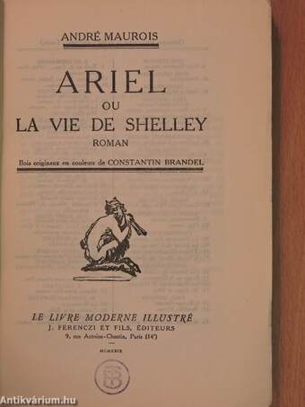 Ariel ou la vie de Shelley