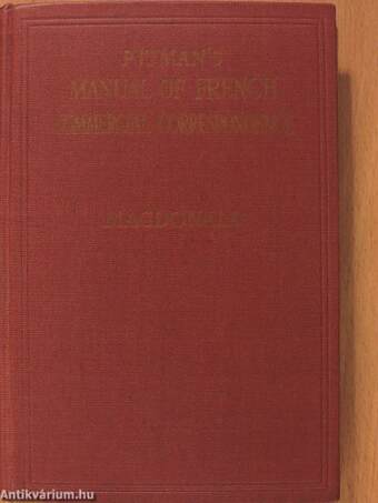 Manual of french commercial correspondence/A Catalogue of Pitman Books on foreign languages