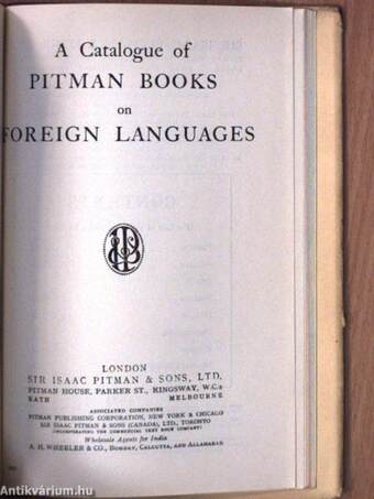 Manual of french commercial correspondence/A Catalogue of Pitman Books on foreign languages