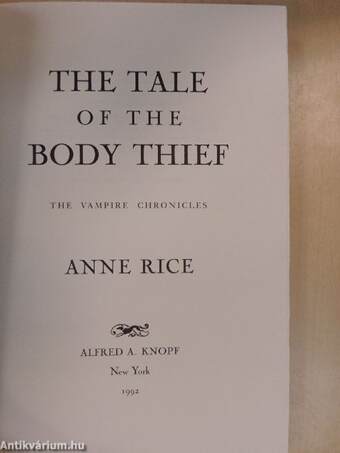 The tale of the body thief