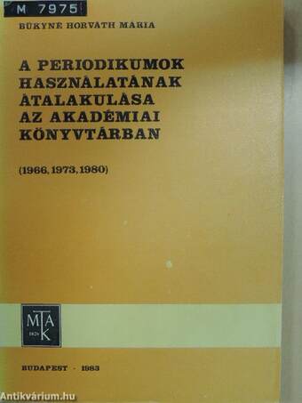 A periodikumok használatának átalakulása az Akadémiai Könyvtárban