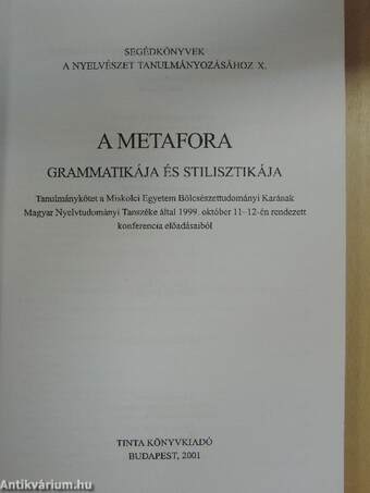 A metafora grammatikája és stilisztikája