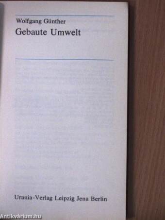 Gebaute Umwelt