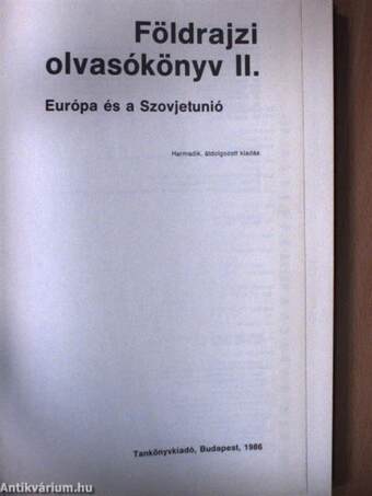 Földrajzi olvasókönyv II. - Európa és a Szovjetunió