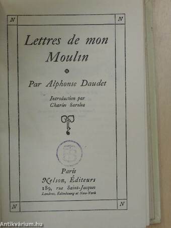 Lettres de mon Moulin