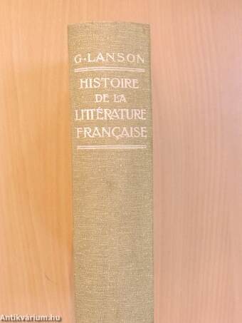 Histoire de la littérature francaise