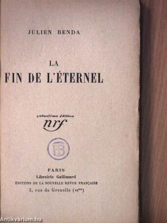 La fin de l'Éternel