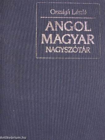 Angol-magyar nagyszótár 1-2.