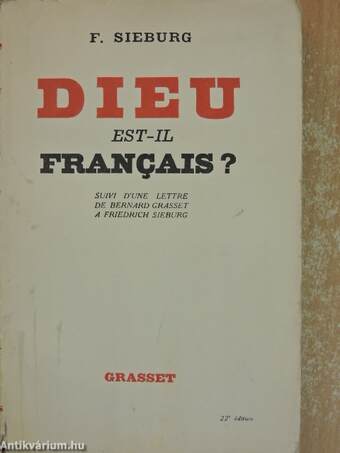 Dieu est-il francais?