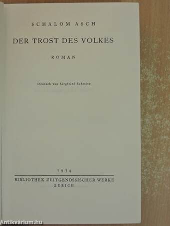 Der Trost des Volkes