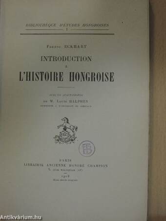 Introduction a l'histoire hongroise