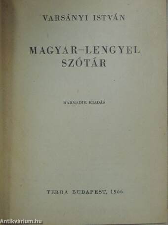 Magyar-lengyel szótár