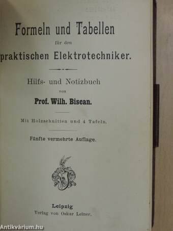 Formeln und Tabellen