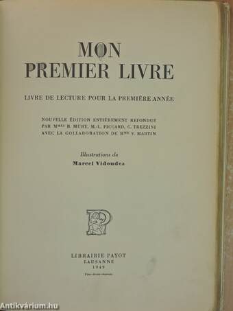 Mon premier livre