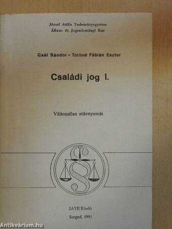 Családi jog I.