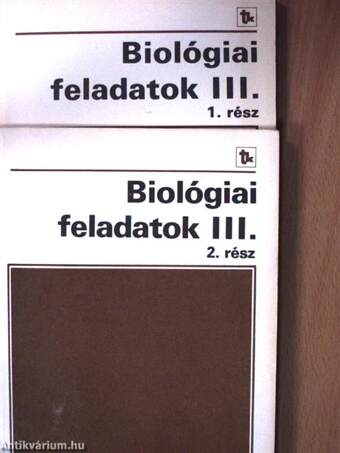 Biológiai feladatok III/1-2.