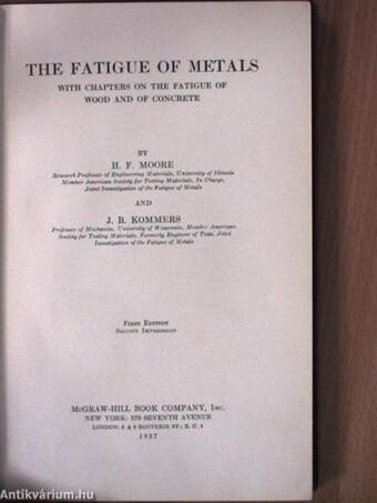 The fatigue of metals