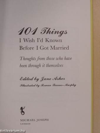 101 Things I Wish I'd Known Before I Got Married