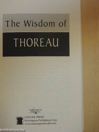 The Wisdom of Thoreau