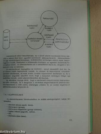 Információrendszerek számítógépes adattárainak tervezése és kezelése