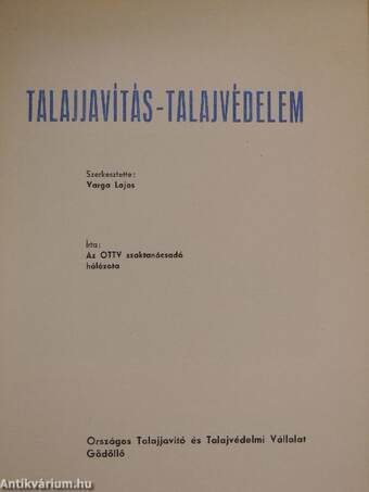 Talajjavítás-talajvédelem