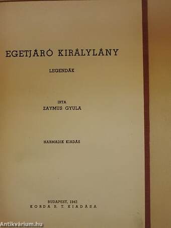 Egetjáró királylány