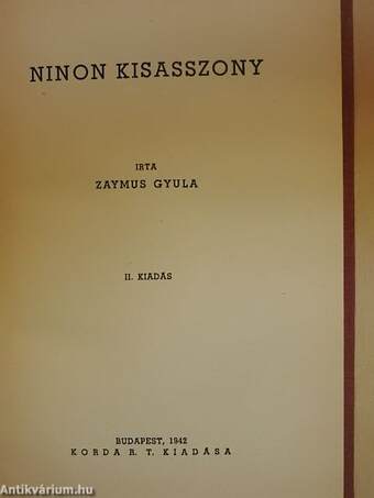 Ninon kisasszony