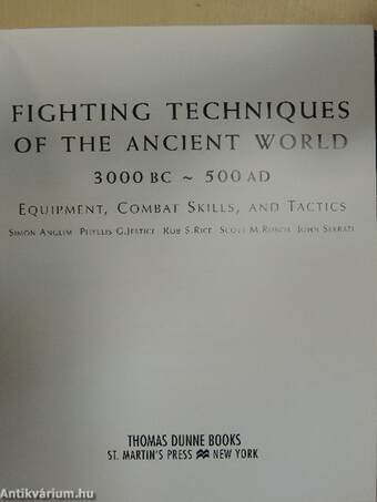 Fighting techniques of the ancient world